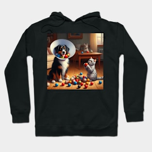 Cats are a menace to society Hoodie